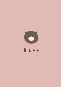 Pink beige * bear.