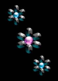 Black Flower [ Black ] No.3