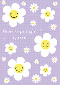ดอกไม้ สีม่วง เรียบง่าย จาจา