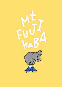 Hippo skater and Mt. Fuji yellow.