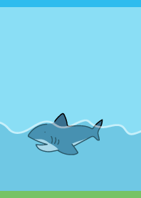 Shark Day03 on blue