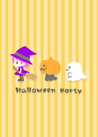 Let's Halloween party! -orange-