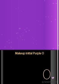Makeup initial purple O.