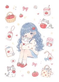 The Blue-Haired Girl and the Tomato (Pp)