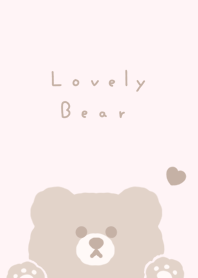 可愛的熊 - dull pink