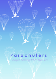 Parachuters _People falling from the sky