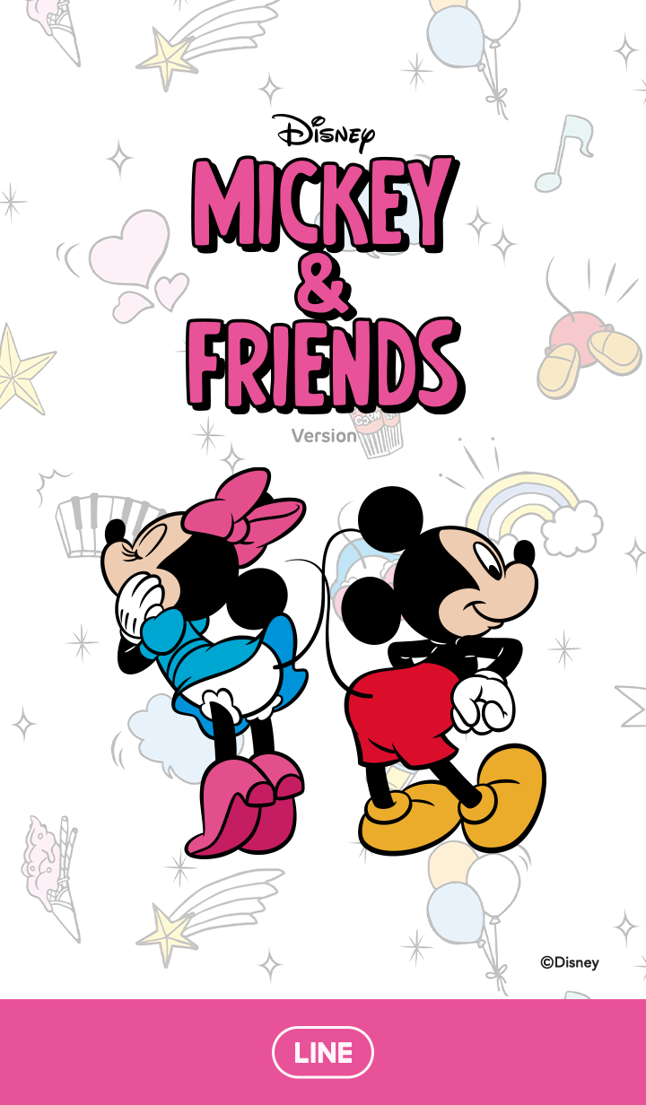 【主題】Mickey & Friends (Rear-ly Cute♪)