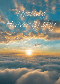 Healing heavenly sky and sun 2 - blue