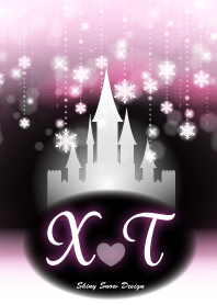X&T-Initial-Snow Castle-Baby pink