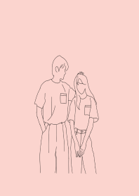 Pink couple