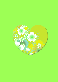 Simple Japanese Pattern Heart Green