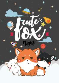 Fox Lovely Galaxy Night