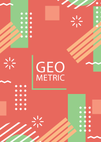 Geometric Terra Cotta Red