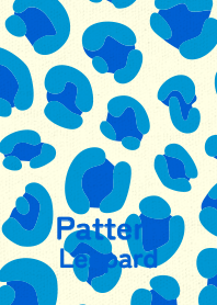 Pattern Leopard Pale yacht blue