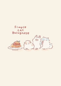 Simple Cat Bolognese Beige.