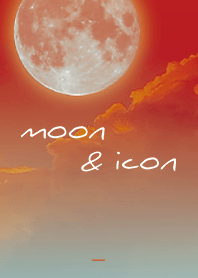 Red : Moon and icon