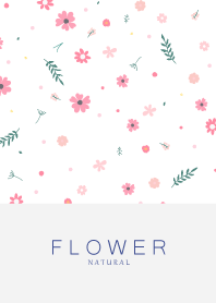 FLOWER WHITE -NATURAL 104