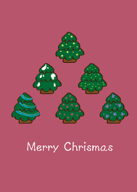 Cute Christmas tree(peach pink)
