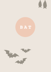 コウモリ＠ベージュ＆ピンク
