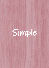 ไม้ที่เรียบง่าย-สีแดง