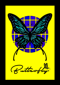 DESIGN_BUTTERFLY =YELLOW/CHECKER=