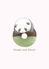 Panda and Matcha donut* -pink-