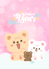 Croissant Bear Baby Heart