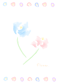 Flower of aquarelle