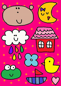 (kumakosan pink dot )