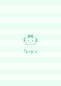 Dog Ribbon =Green= Border