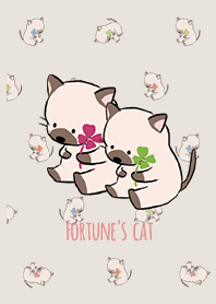 Beige & Pink / Fortune's cat