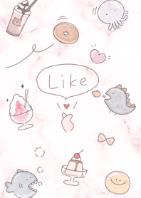 Loose illustration pink10_2