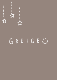 Greige with white stars
