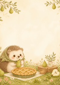 Olive Hedgehog Pear Pie Meadow
