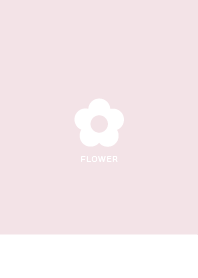 mini Flower//White&Dull Pink 03