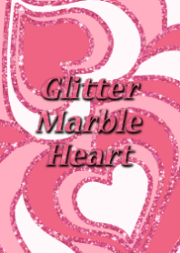 Glitter Marble Heart