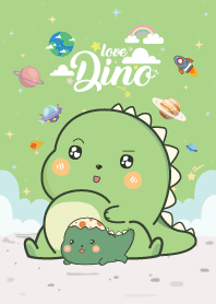 ไดโนน้อย เลิฟๆ สีเขียว