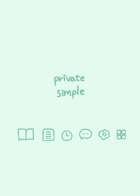 Private simple -mint-
