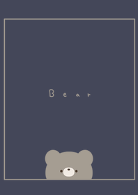 Bear Face/ navy
