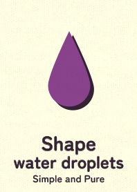Shape water droplets Amaranth purple