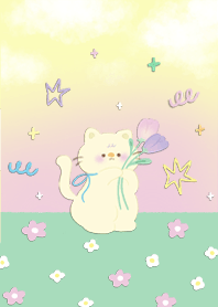 Little cat in the garden! revised