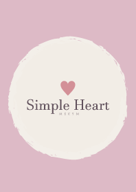 Simple Heart Dusky Pink-NATURAL 14