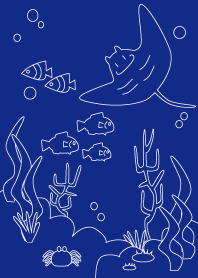 เพื่อนที่มีความสุขในทะเล