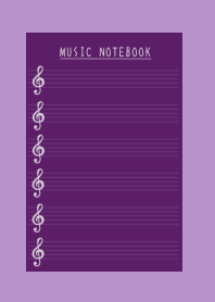 MUSIC COLOR NOTEBOOK-DEEP PURPLE