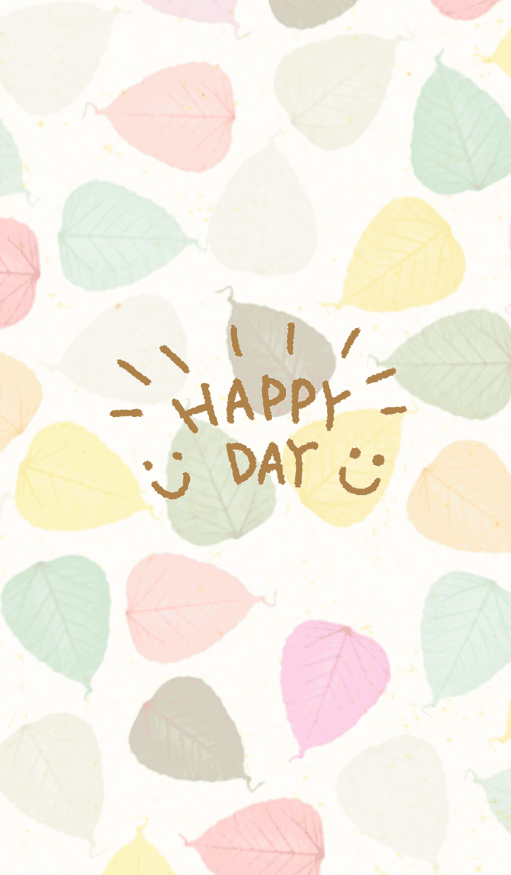 Colorful leaf smile12