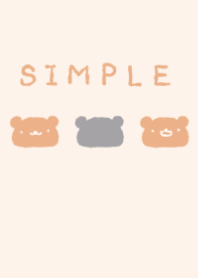 Theme of a dull color orange bear