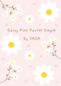 ดอกเดซี่ สีชมพู พาสเทล โดย จาจา