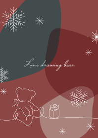 Line drawing bear_17