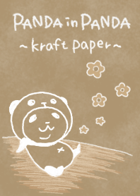 Panda in panda (kraft paper)