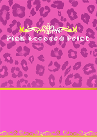 ヒョウ柄 Black Pink Leopard